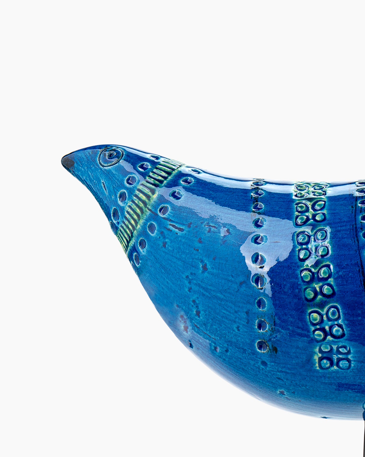 Bird figure on metal base