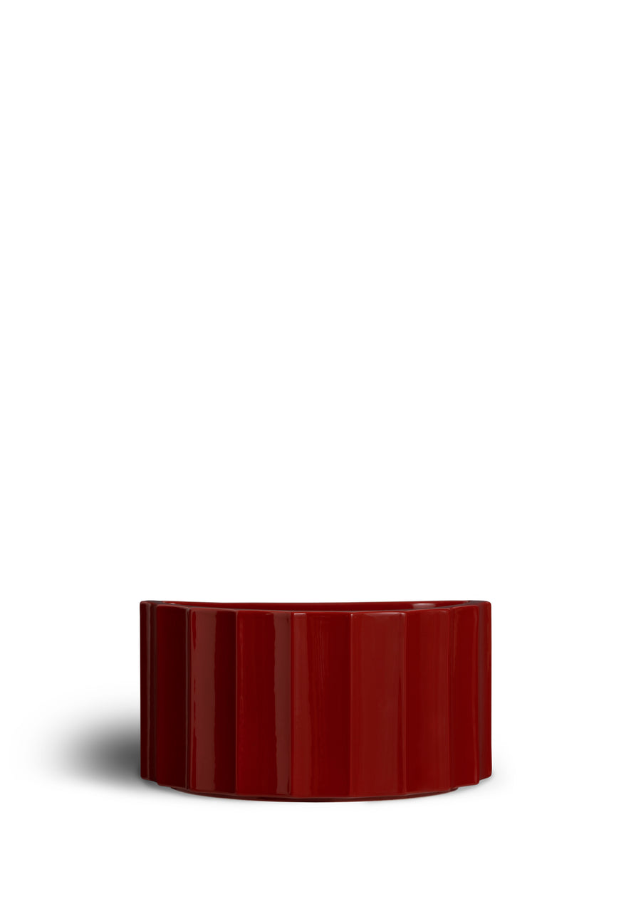 Appendiabiti Da Parete HAKU Möbel Con Specchio: 5 Ganci In Metallo, Stile Industriale, Dimensioni 79x45x7 Cm, Rosso/nero - 3