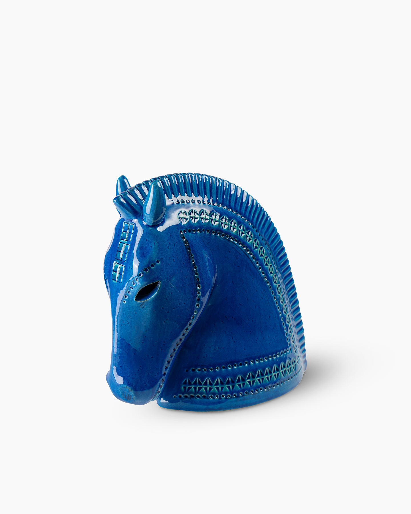 Miniature horse head figure